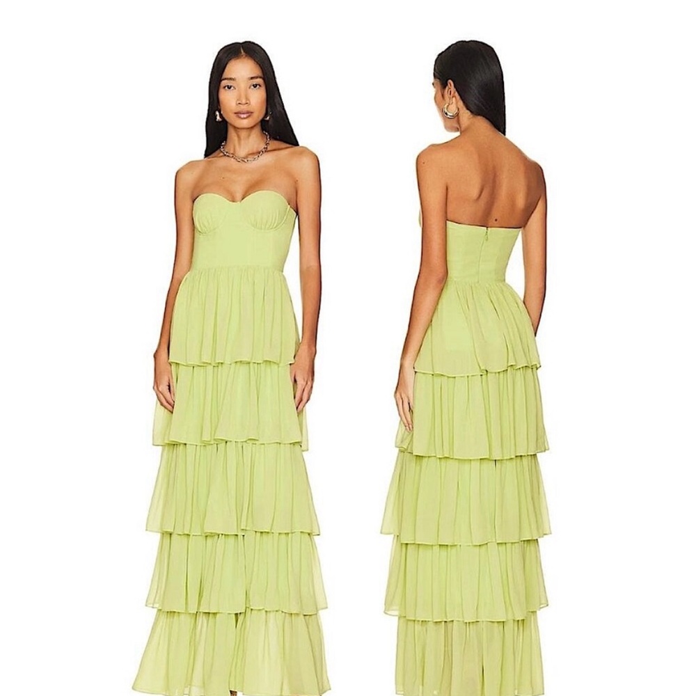 Lovers and Friends Hattie Gown Green
